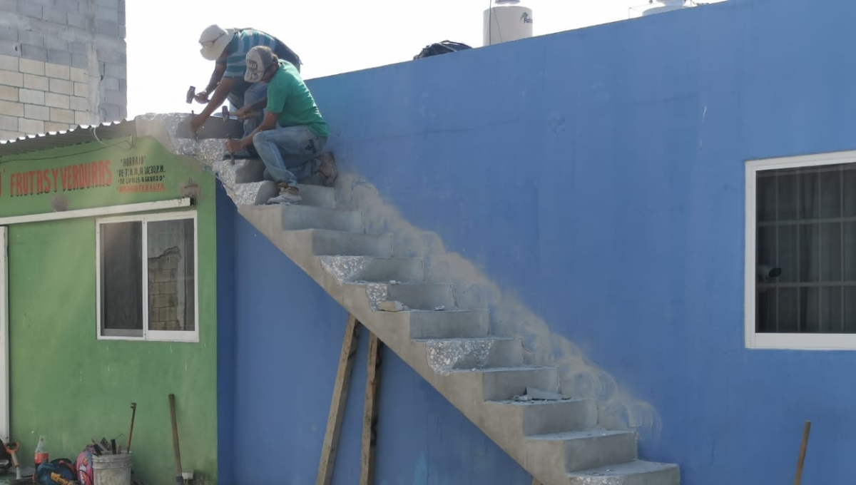 La escalera fue demolida en su totalidad este viernes La escalera fue demolida en su totalidad este viernes