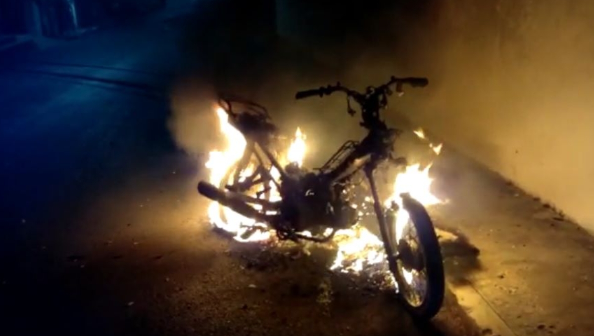 La motocicleta quedó en pérdida total