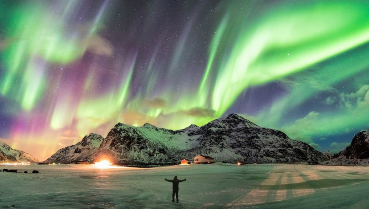 La imagen fue captada por el observatorio de la Universidad de Alaska