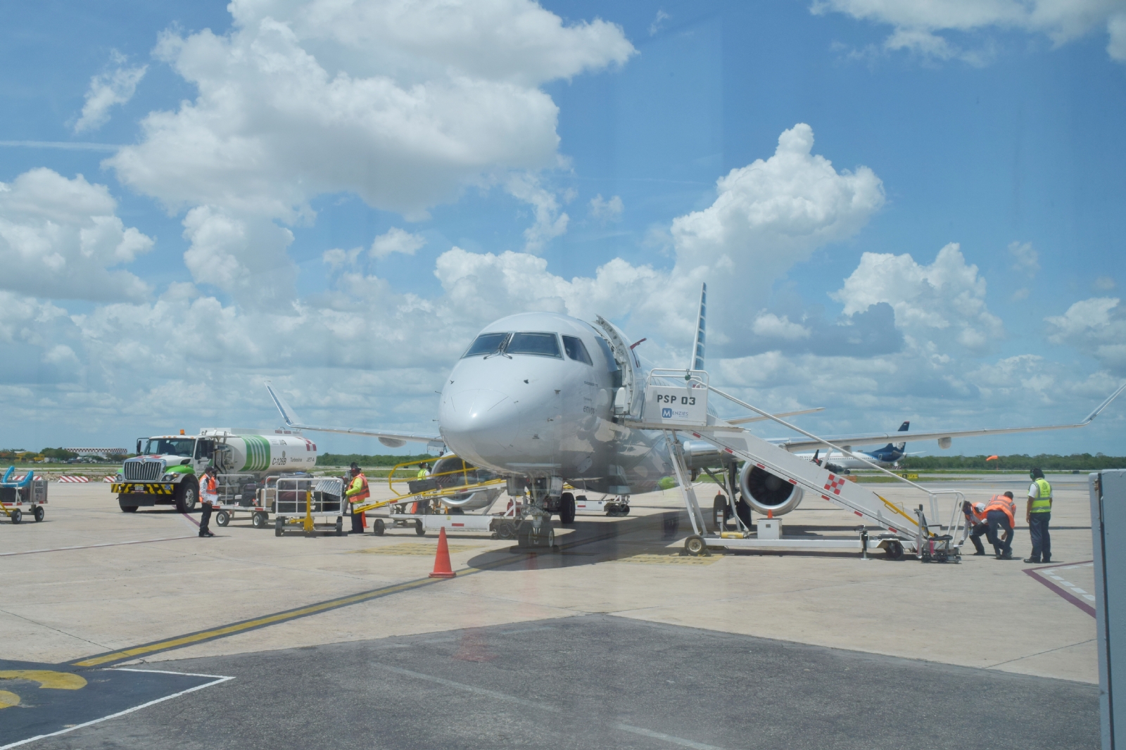 El vuelo de American Airlines llegaba de Dallas, Texas