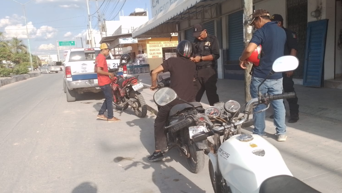 Ninguno de los dos motociclistas resultó lesionado
