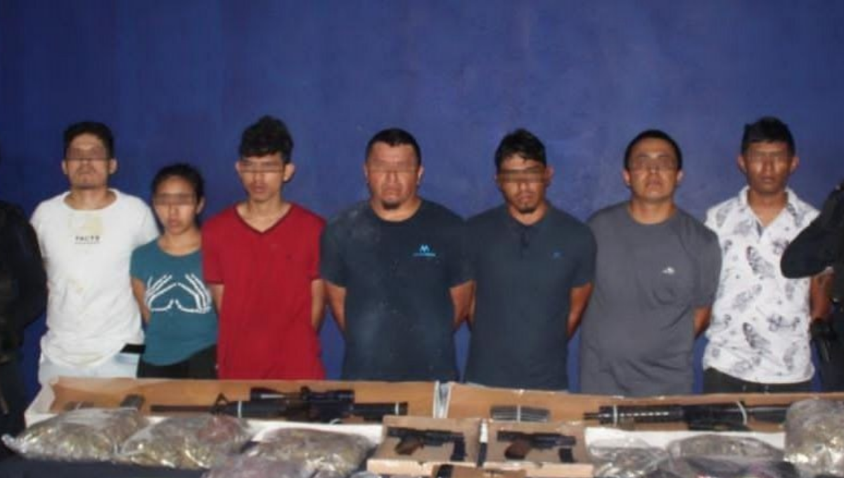 Los detectaron repartiéndose dosis de narcóticos en una zona cercana al fraccionamiento Bahía Real