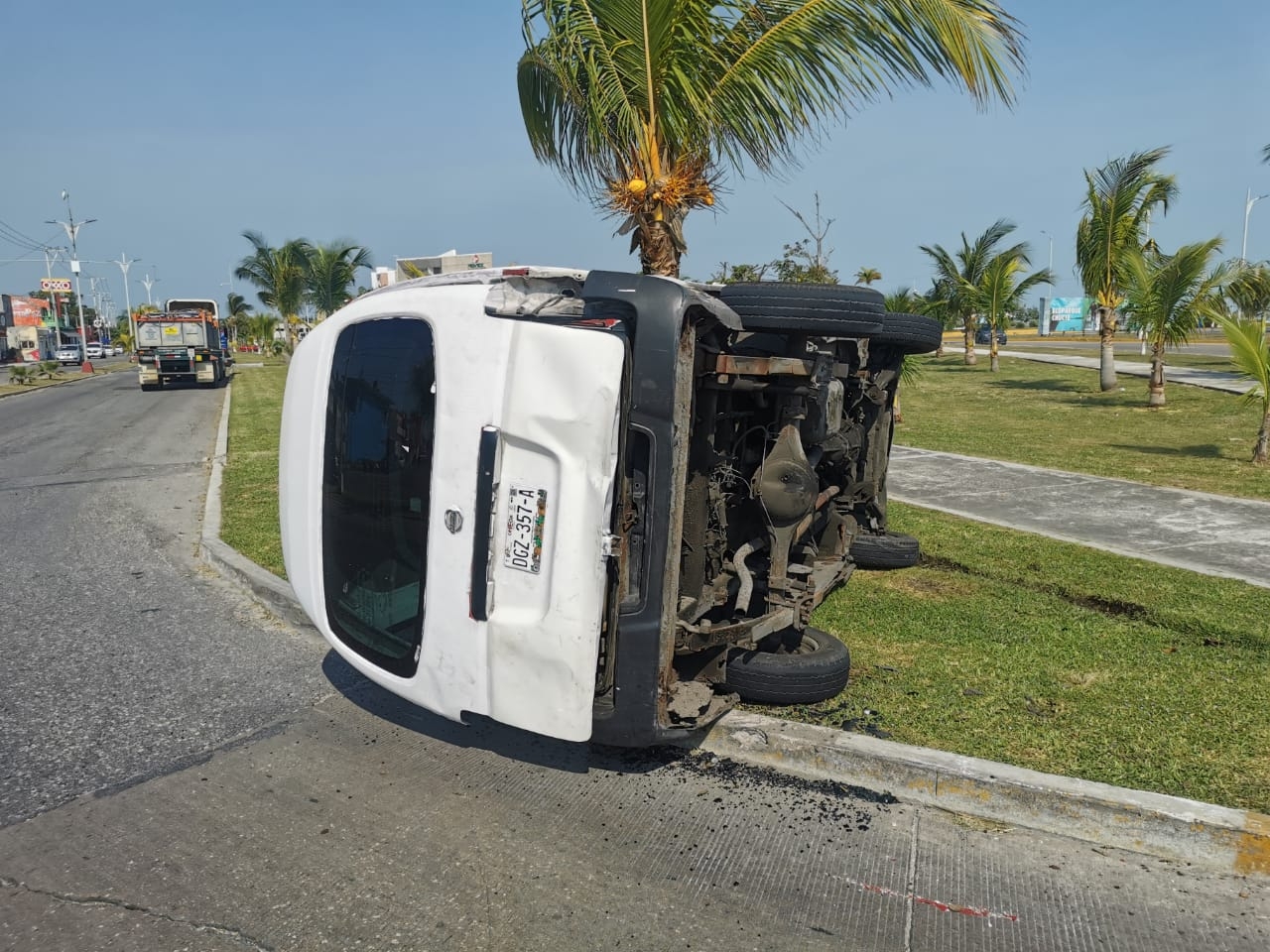 No se registraron personas lesionadas en el accidente