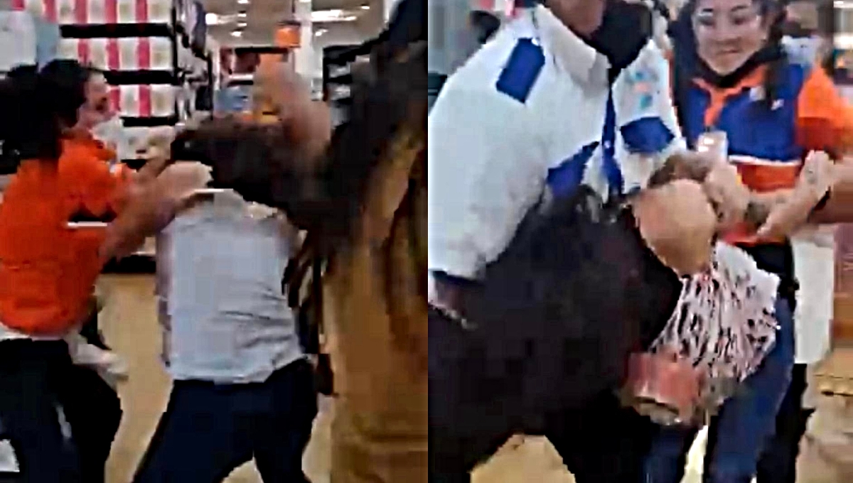 Las dos mujeres golpearon a las empleadas de Chedraui de Cancún Las dos mujeres golpearon a las empleadas de Chedraui de Cancún