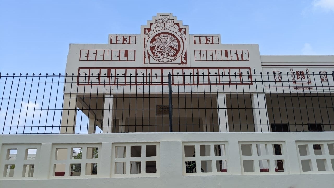 La escuela socialista “Belisario Domínguez” fundada en 1916, hoy es un centro cultural La escuela socialista “Belisario Domínguez” fundada en 1916, hoy es un centro cultural