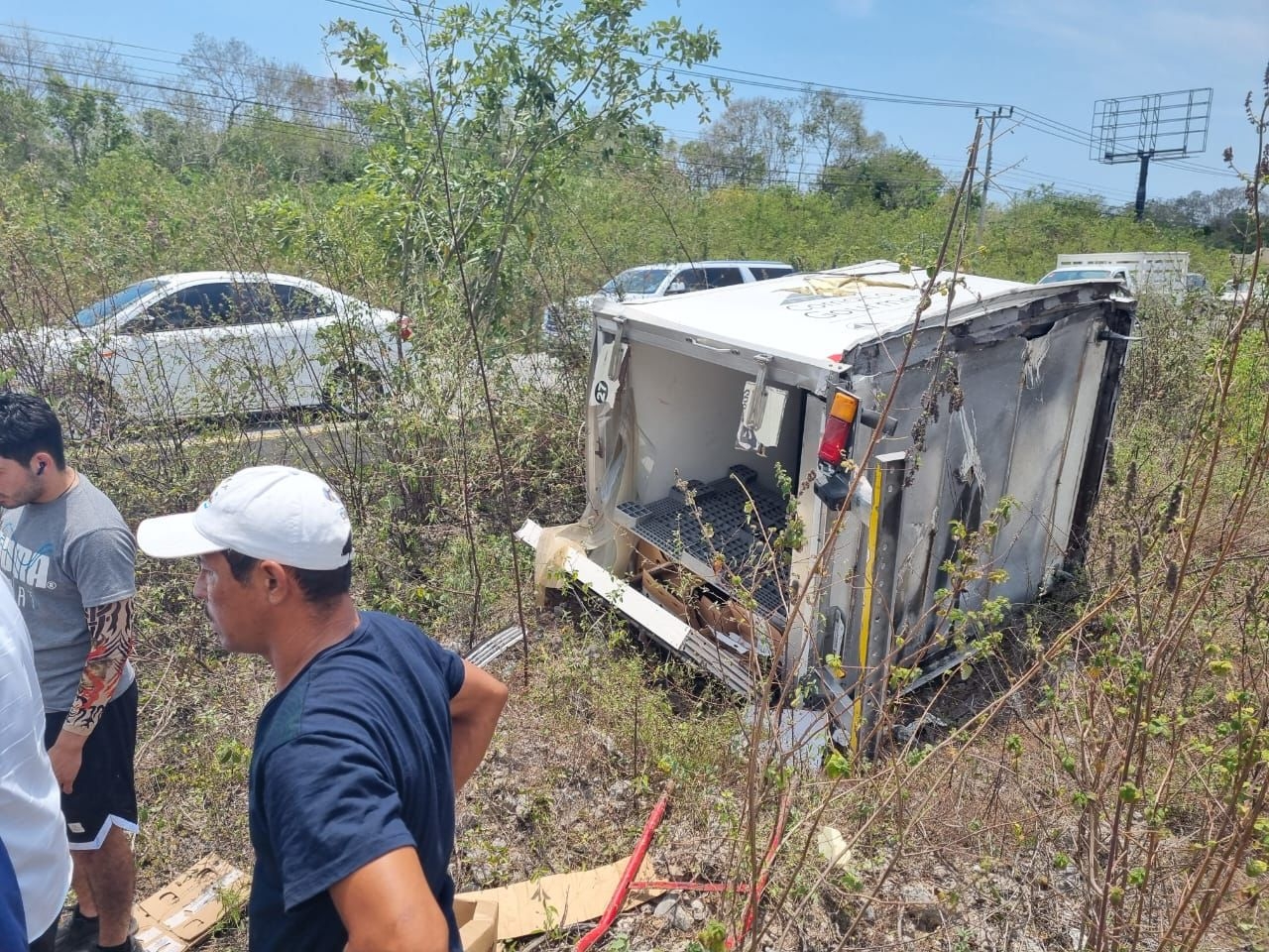 La unidad quedó totalmente destrozada