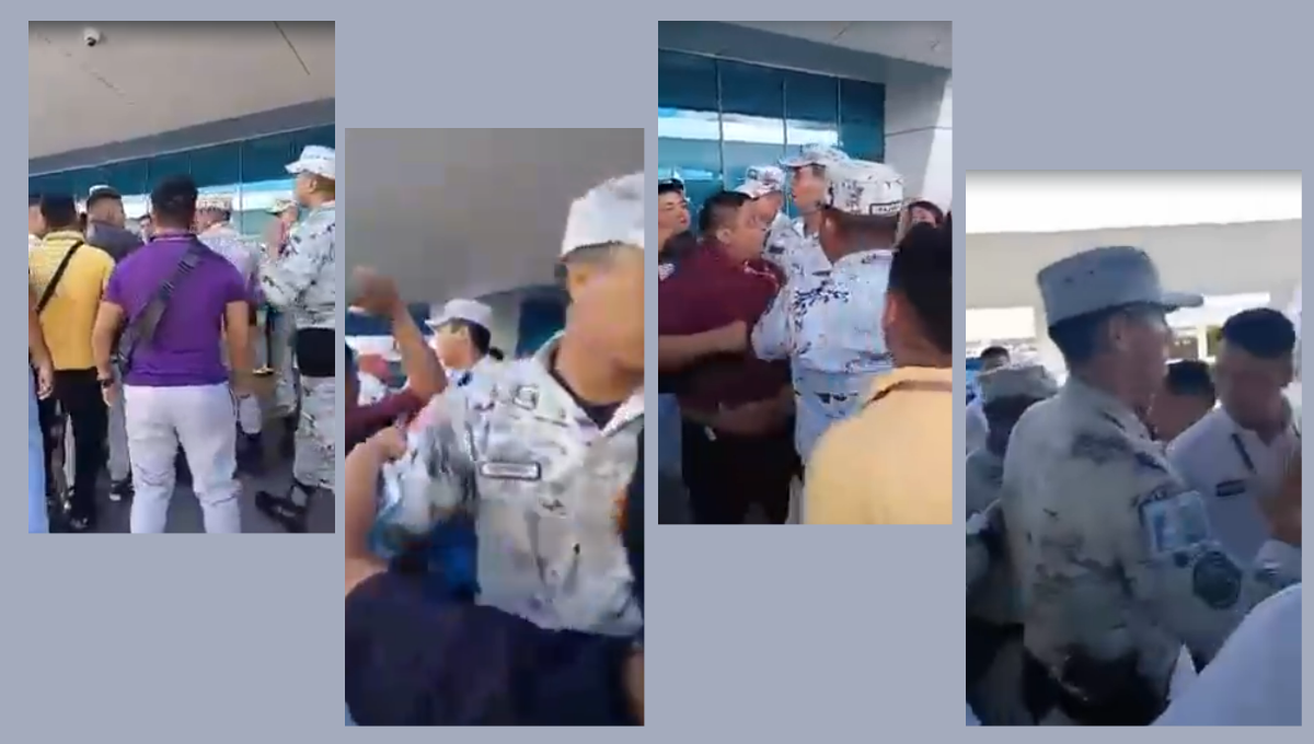 Los elementos de la Guardia Nacional intentaron detener a un hombre señalado de agredir a un taxista