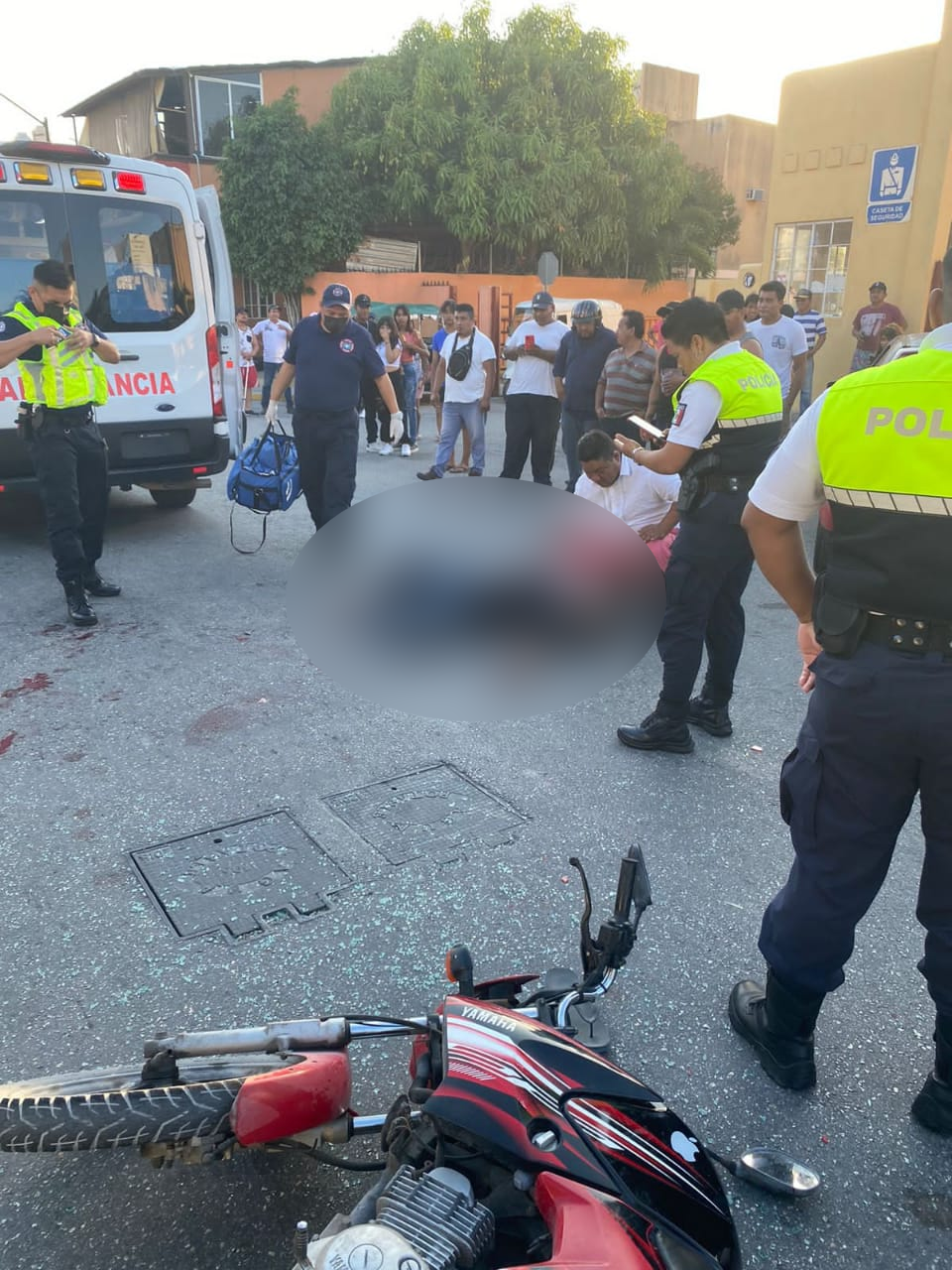 Lo trasladaron a la sala de urgencias del hospital general de Playa del Carmen