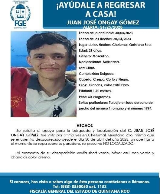 Las autoridades piden apoyo para localizar a Juan José Ongay Gómez Las autoridades piden apoyo para localizar a Juan José Ongay Gómez