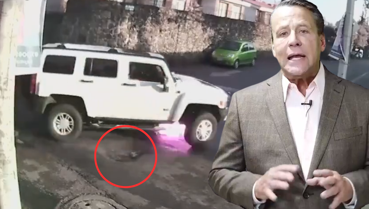Así fue el momento en el que comenzó el fuego en la camioneta de Adame. Foto: especial