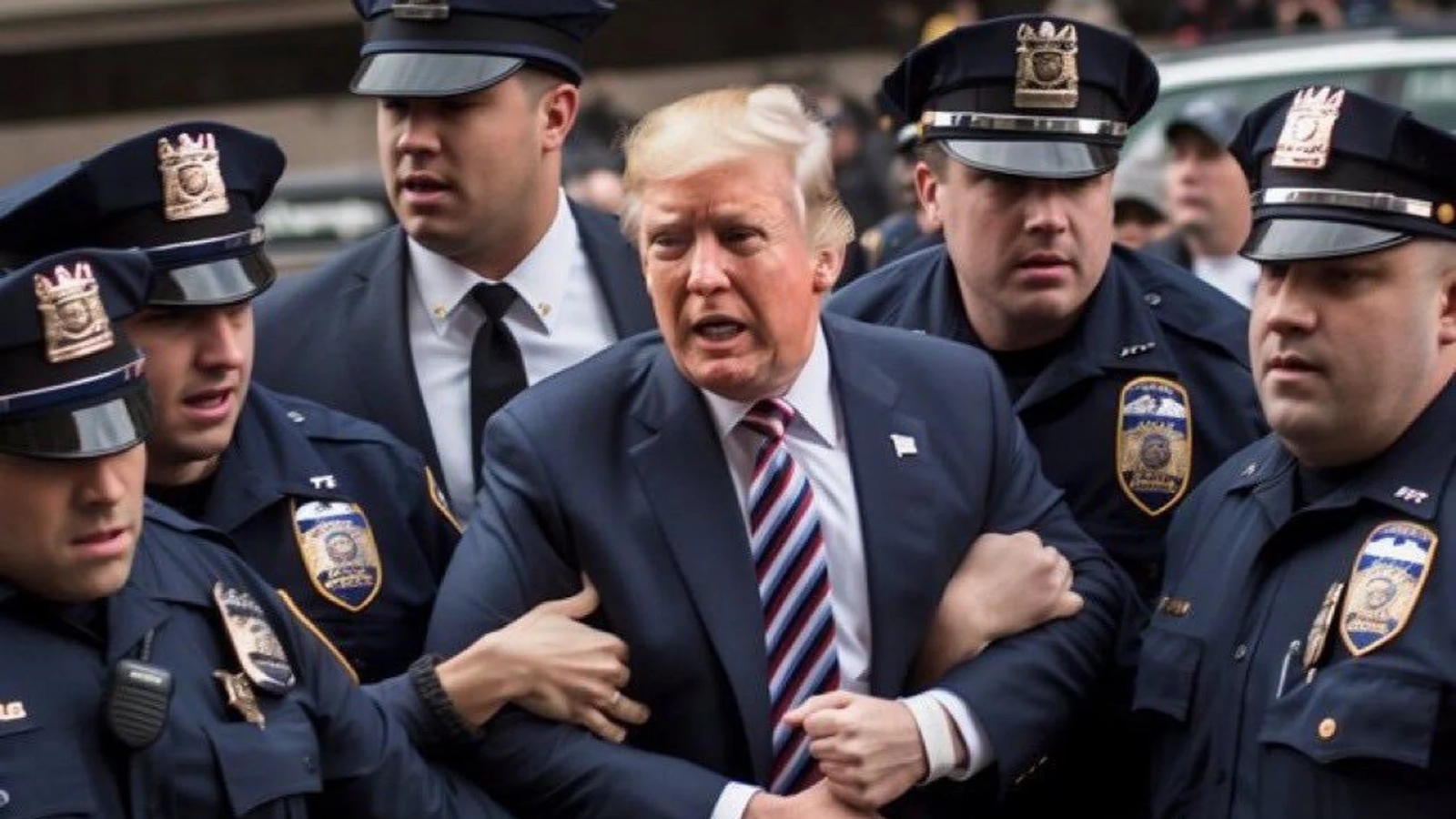 'Detienen a Donald Trump', imagen creada con IA