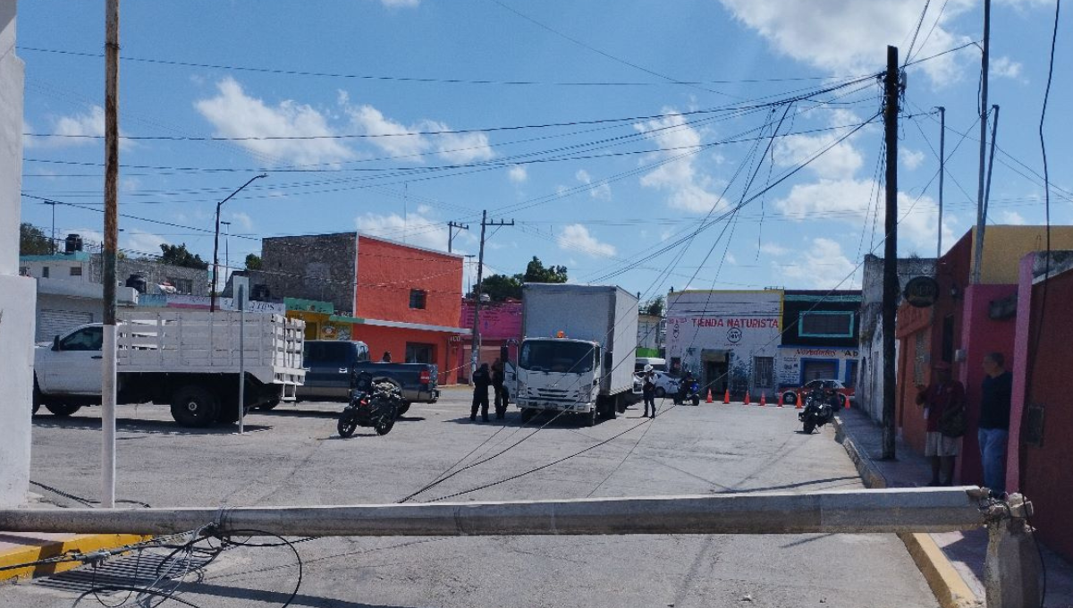 Las calles fueron bloqueadas para evitar el paso de peatones y vehículos