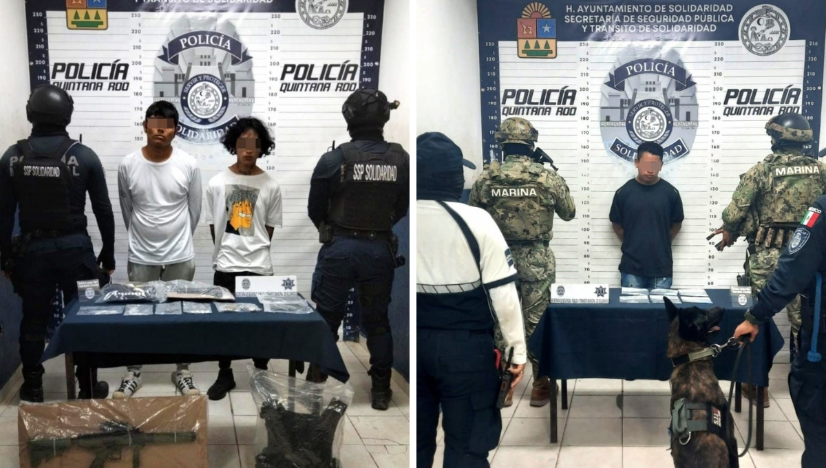 Los detenidos son originarios de Tabasco y Chiapas