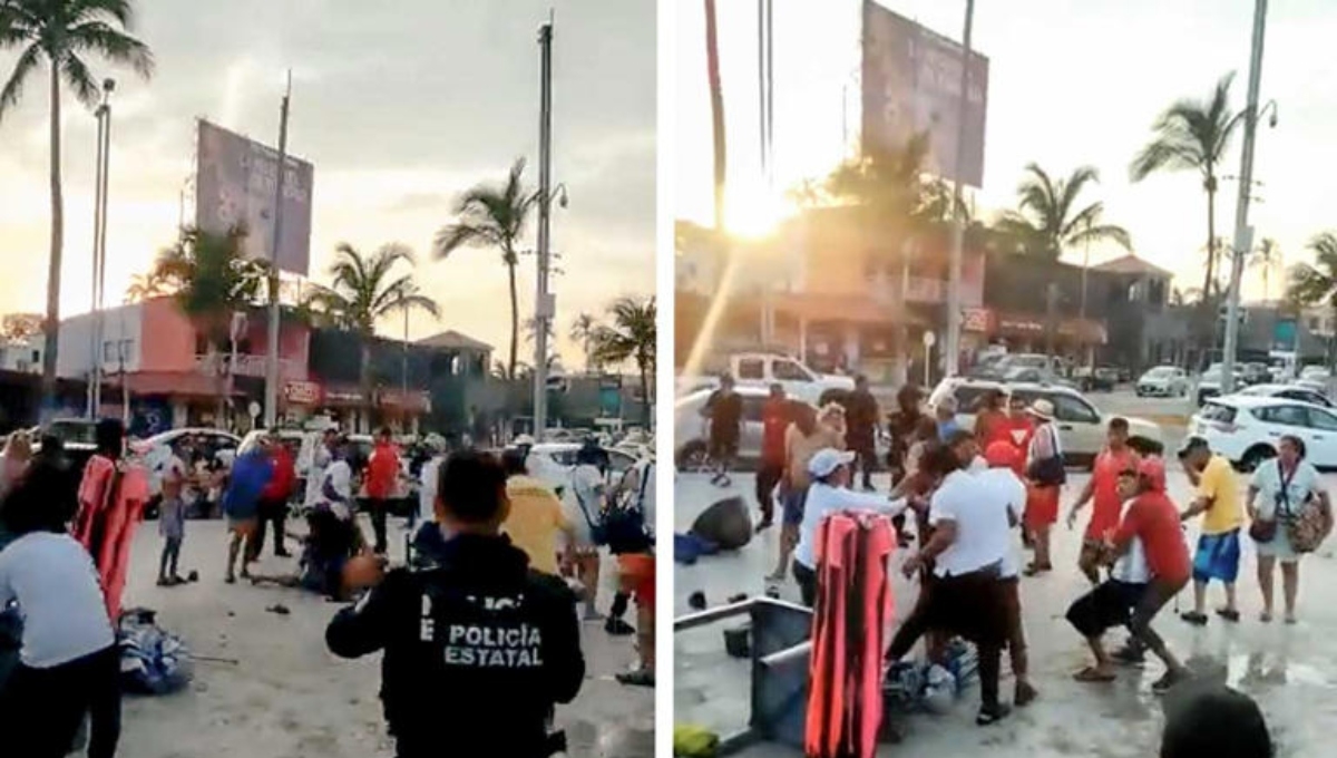 Meseros y comensales se enfrentan a golpes en playa de Veracruz Meseros y comensales se enfrentan a golpes en playa de Veracruz
