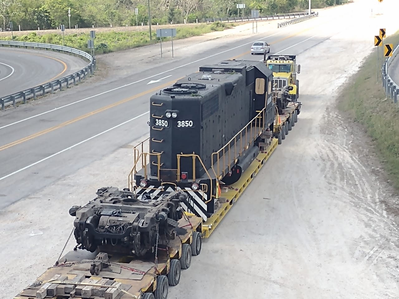 La máquina formará parte del Tren Maya que está próximo a inaugurarse