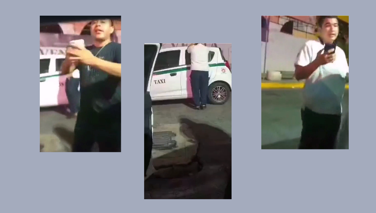 Taxistas de Cancún acosan y amenazan a conductor de Uber