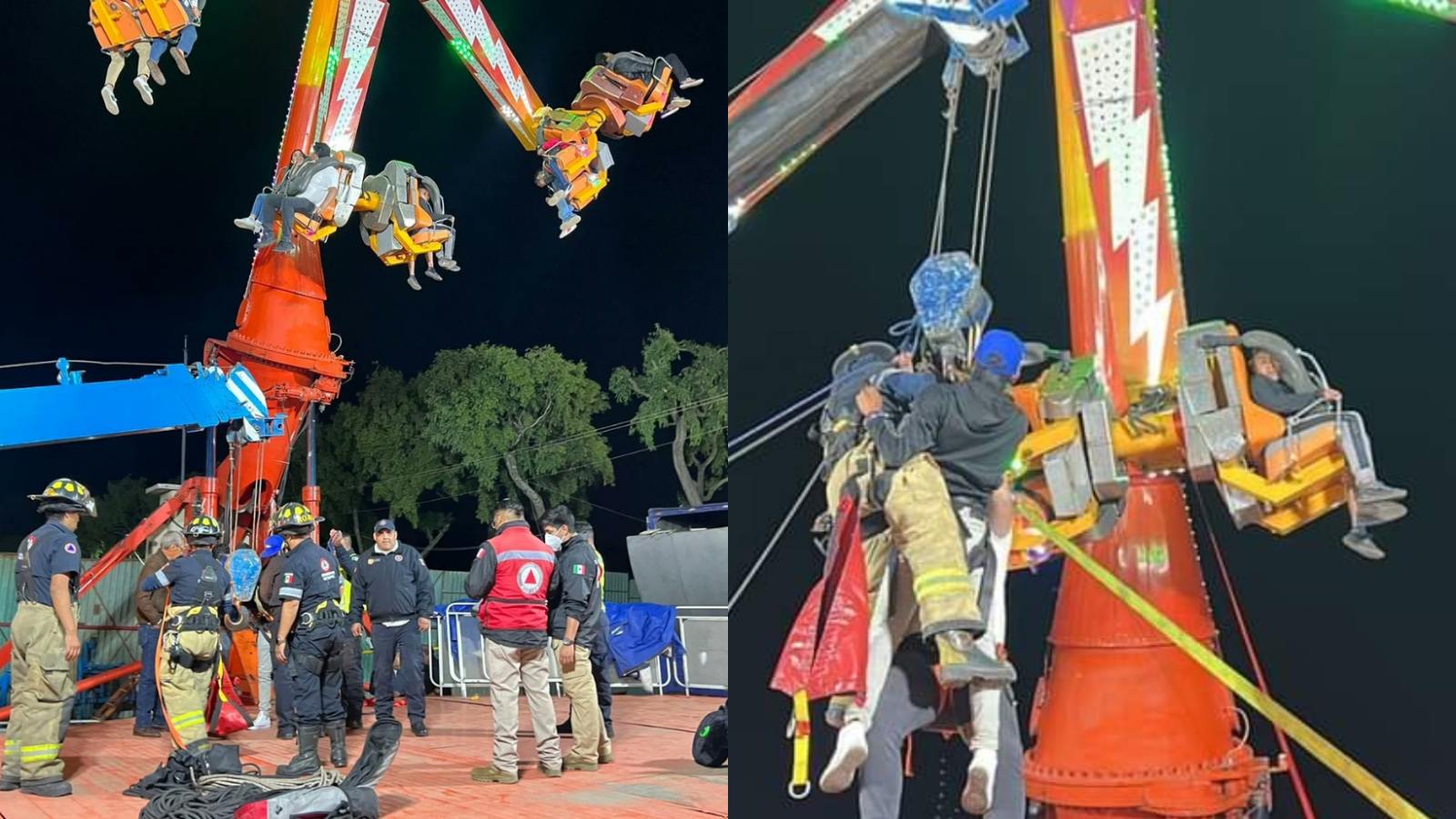 Más de 20 personas quedan atrapadas en juego mecánico en Metepec: VIDEO