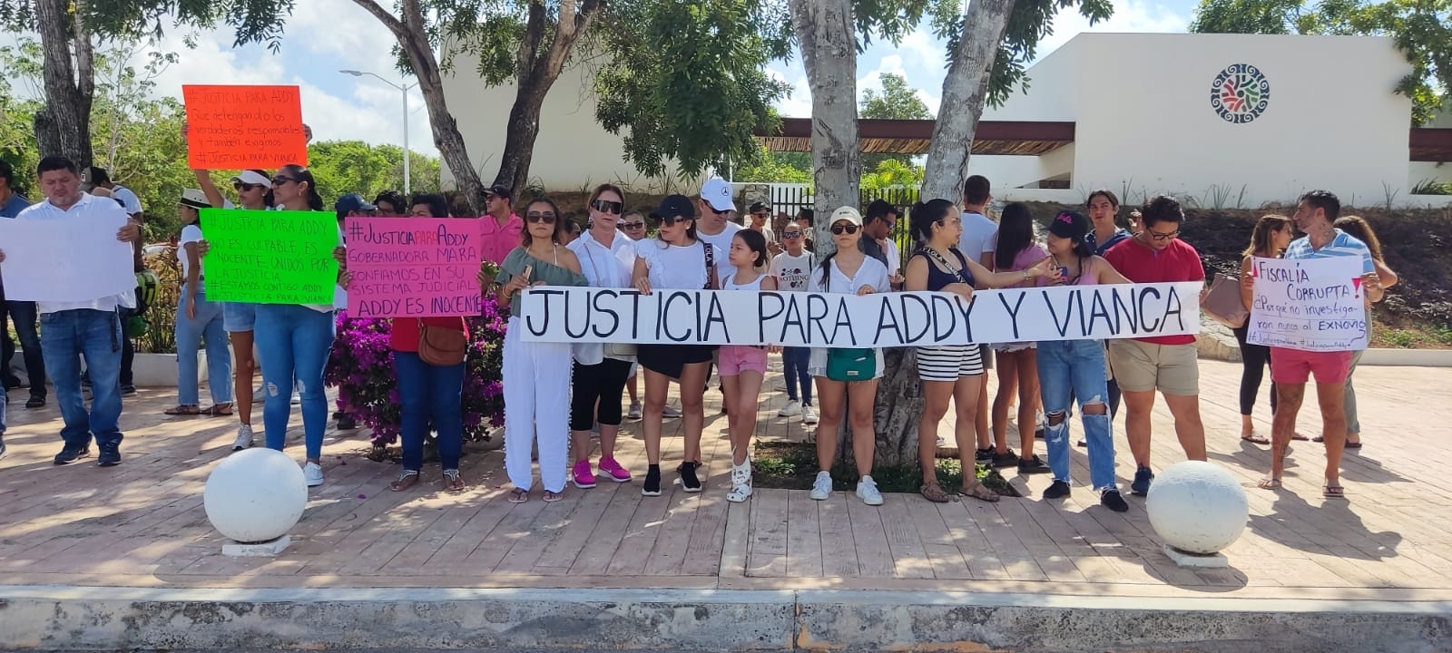 La manifestación es en favor de Addy "N",