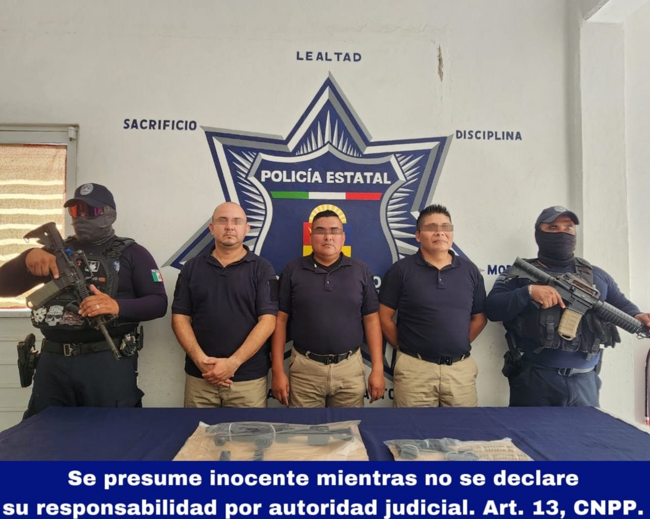 Llevaban armas largas, 70 cartuchos y una caja fuerte Llevaban armas largas, 70 cartuchos y una caja fuerte