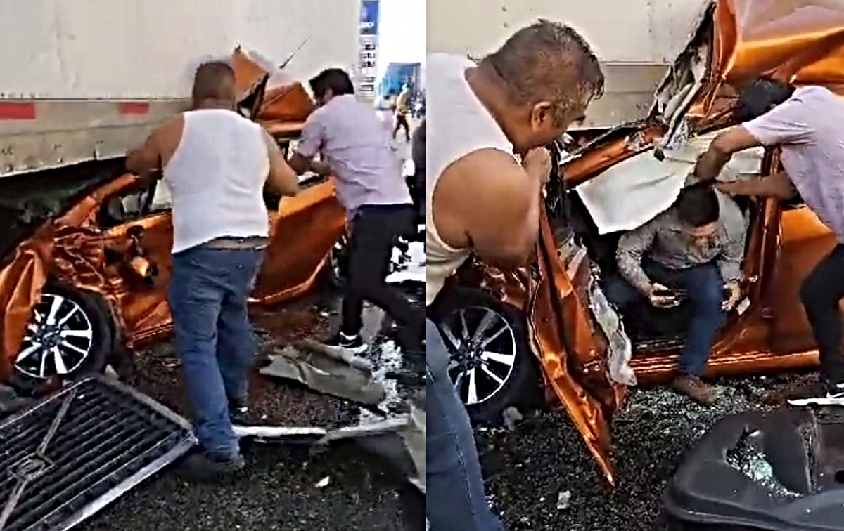 El conductor sobrevivió de milagro tras chocar en Villahermosa El conductor sobrevivió de milagro tras chocar en Villahermosa