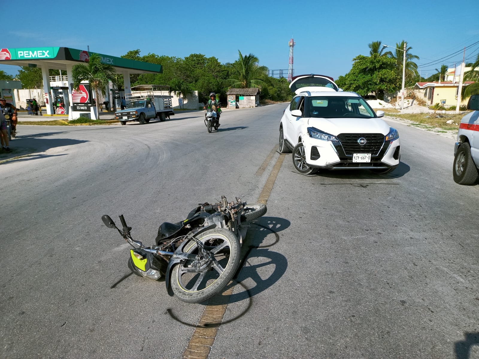 El conducto se hizo responsable del accidente de tránsito en la carretera a Chuburná El conducto se hizo responsable del accidente de tránsito en la carretera a Chuburná