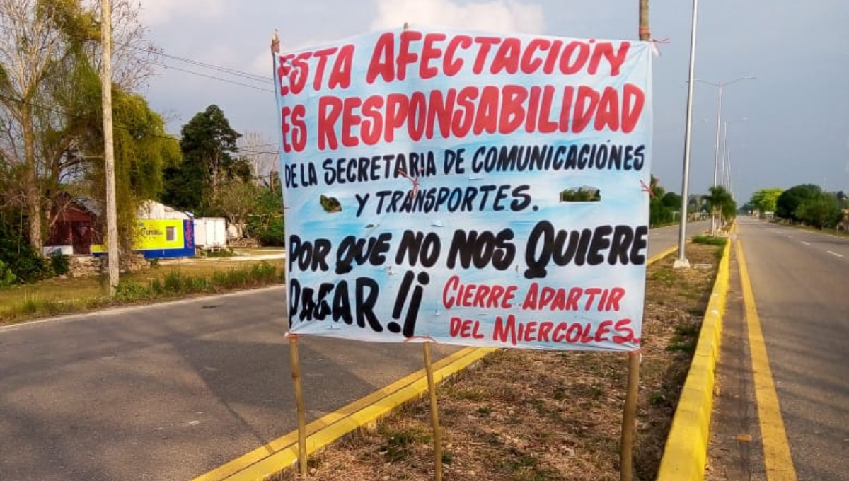 Los ejidatarios decidieron adelantar el bloqueo programado para el 8 de mayo