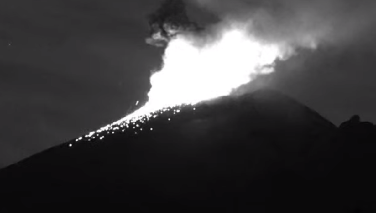Esta fue la actividad que registró el Popocatépetl
