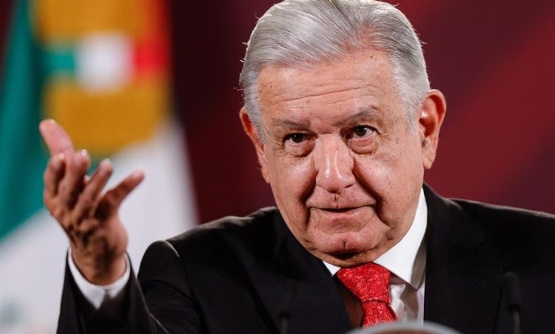 Presidente AMLO en conferencia matutina de prensa