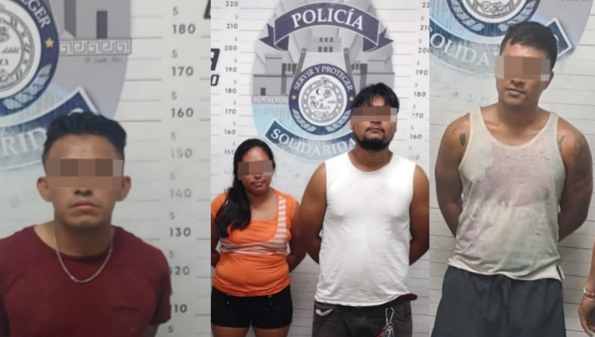Detienen a cuatro presuntos narcomenudistas en Playa del Carmen
