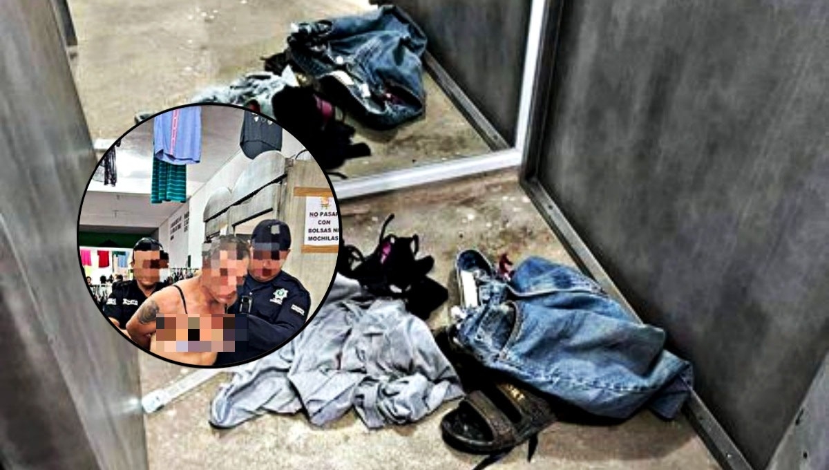 El hombre fue detenido cuando portaba la ropa interior de mujer El hombre fue detenido cuando portaba la ropa interior de mujer
