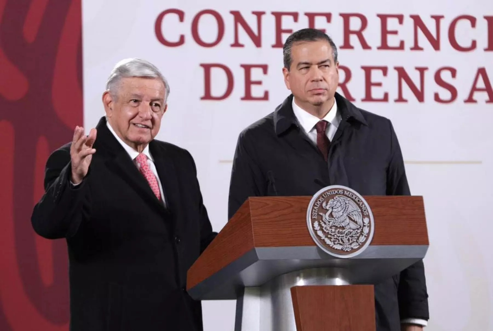 Presidente AMLO y candidato Ricardo Mejía