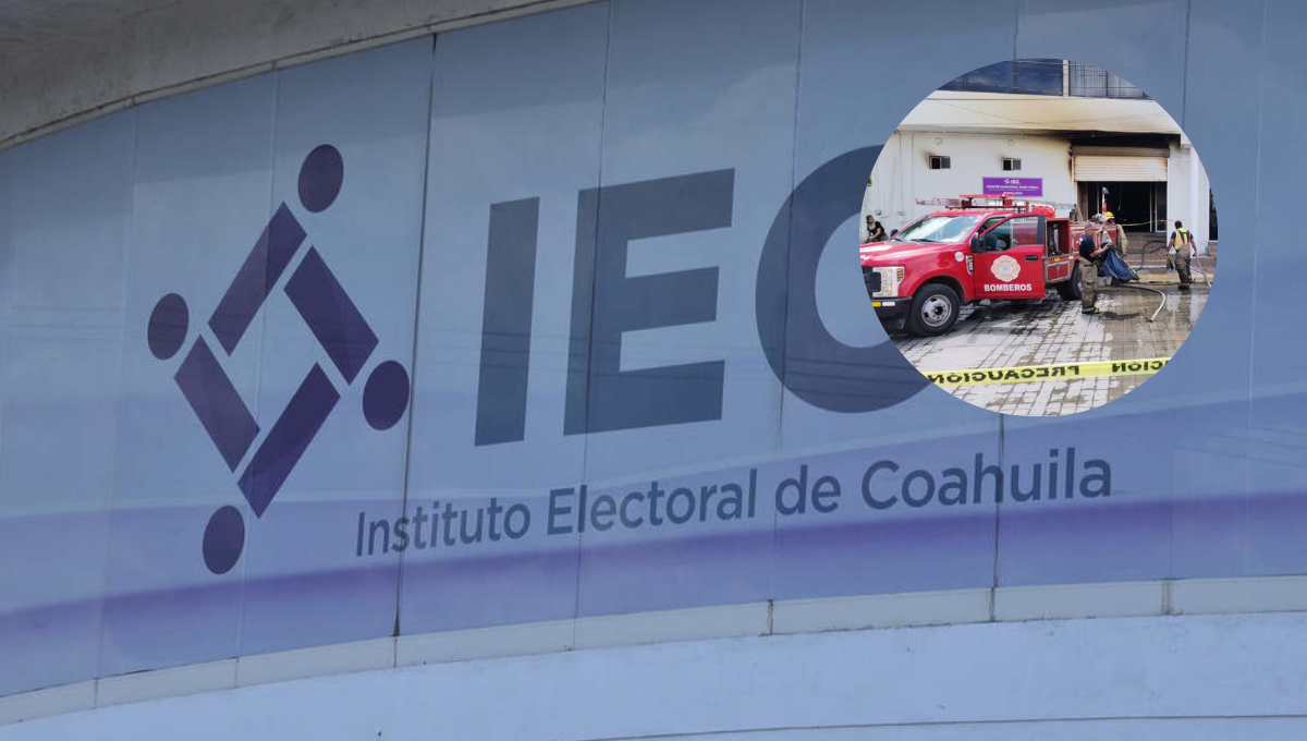 El fuego consumió mamparas y otros materiales electorales