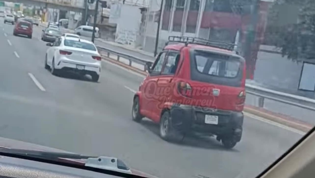 Captan presunto carro chino eléctrico circulando en Monterrey Captan presunto carro chino eléctrico circulando en Monterrey