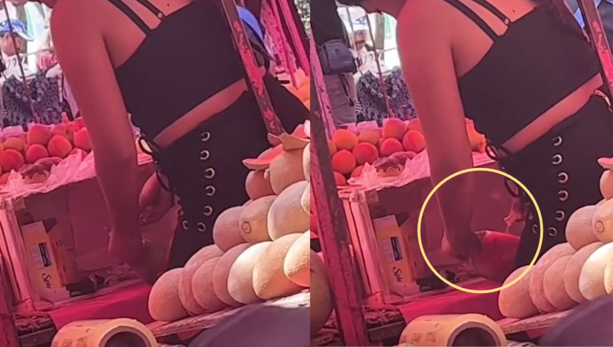 En el video compartido a través de TikTok se escucha un fondo muy peculiar, la "Niña Fresa" de Banda Machos