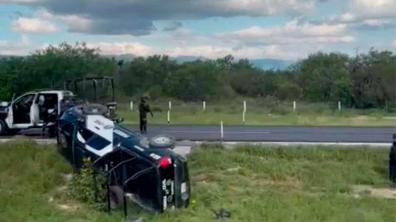 Abate Fuerza Civil a 10 presuntos delincuentes en carretera a Nuevo Laredo