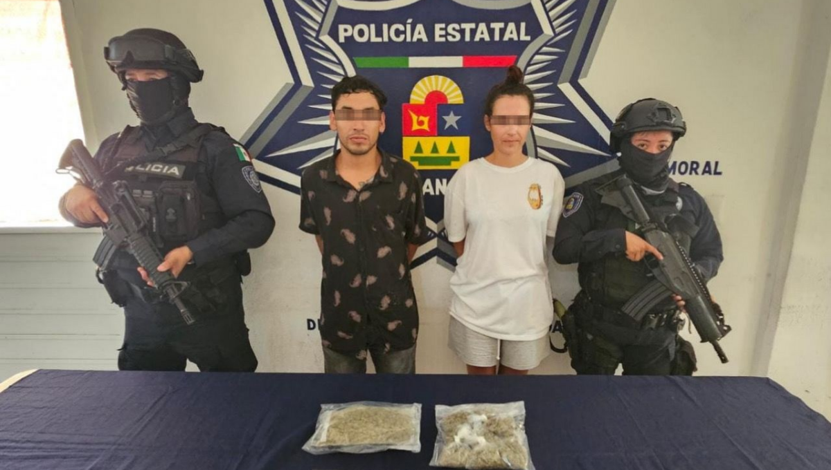 Capturan a pareja de presuntos narcomenudistas en Tulum