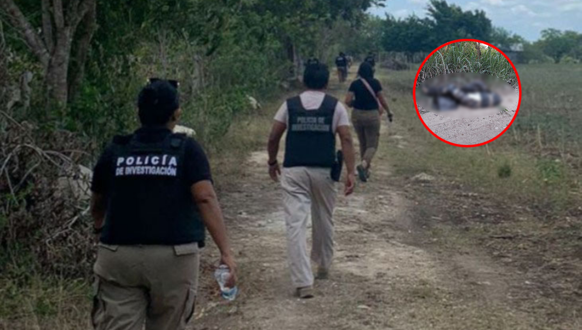 El cuerpo se encontraba envuelto en bolsas negras con un mensaje dirigido a personas dedicadas al robo de terrenos El cuerpo se encontraba envuelto en bolsas negras con un mensaje dirigido a personas dedicadas al robo de terrenos