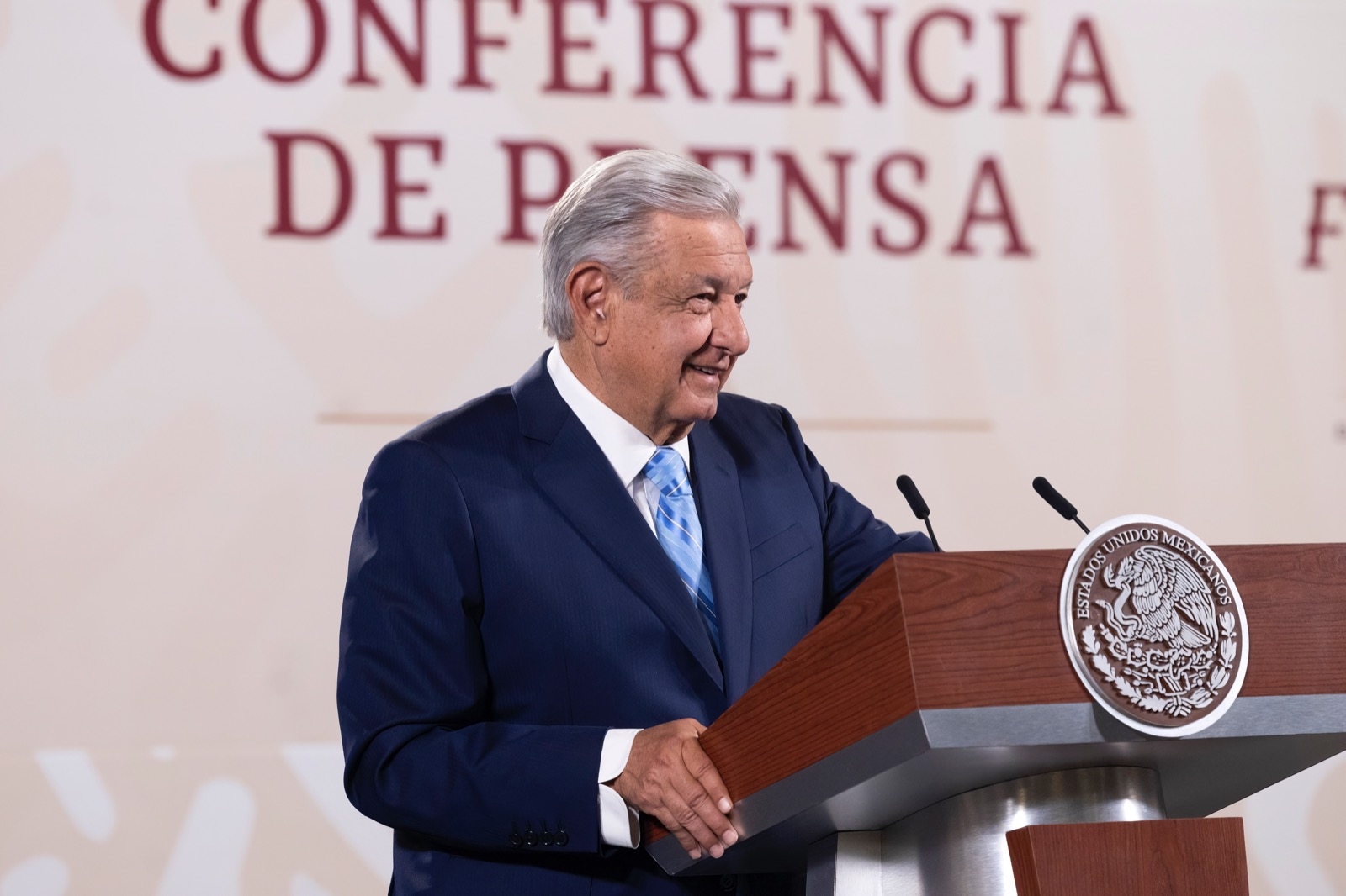 Presidente AMLO en conferencia de prensa