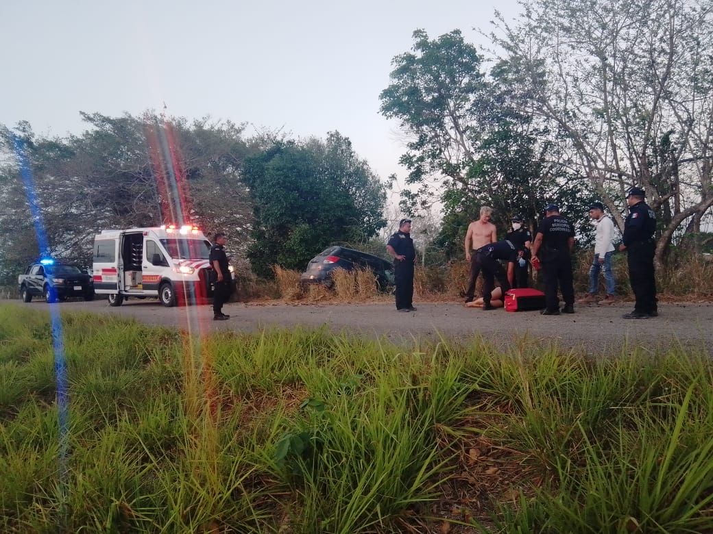 Una mujer presentó golpes contusos, por lo que requirió su traslado al hospital de Tizimín