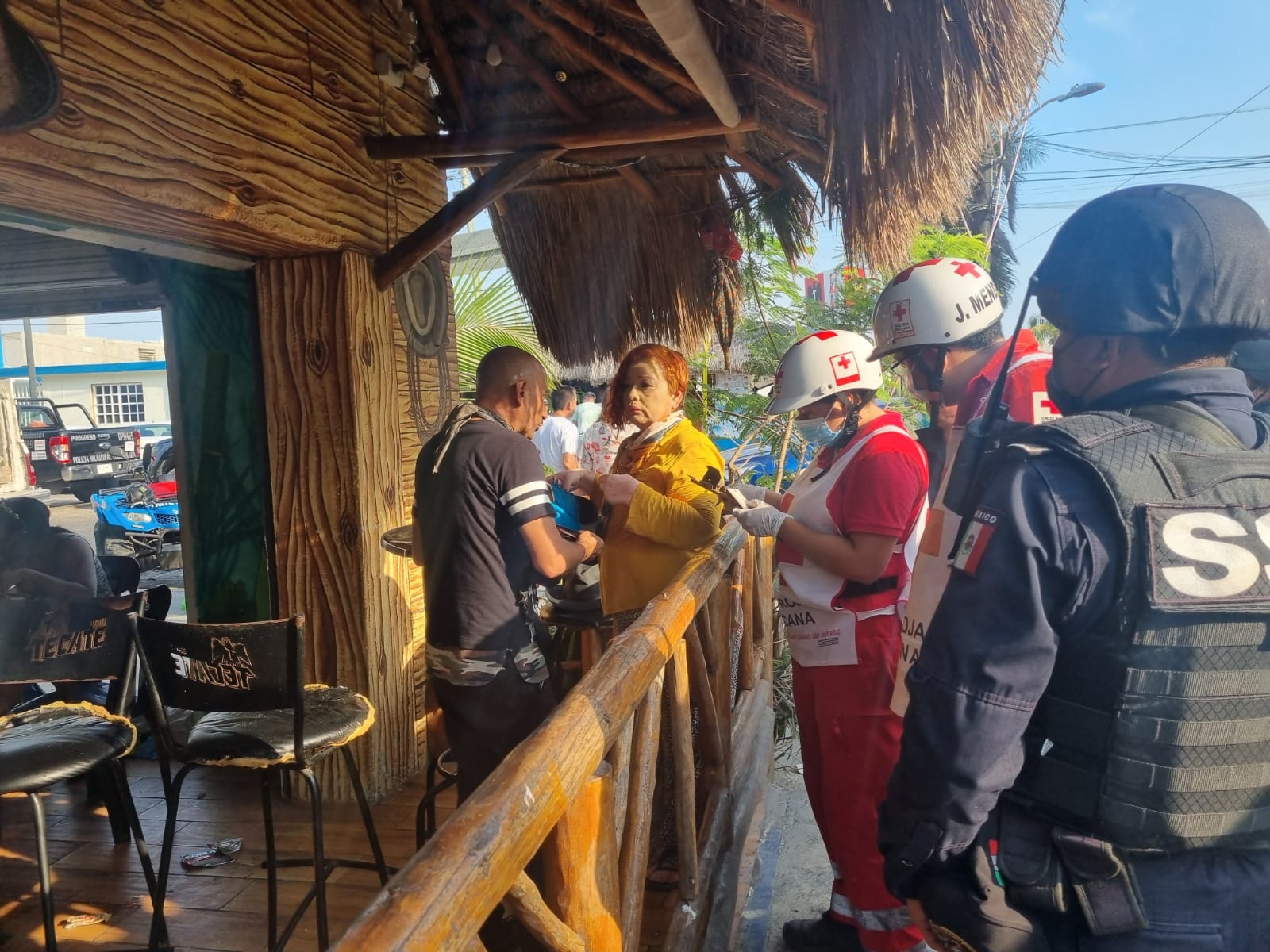 El hombre pretendía huir para no pagar la cuenta del restaurante