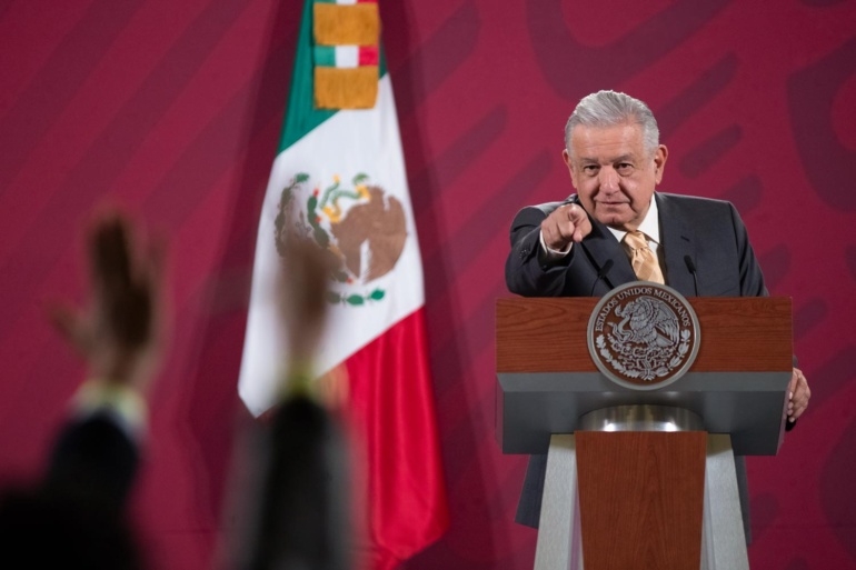 Presidente AMLO en conferencia de prensa