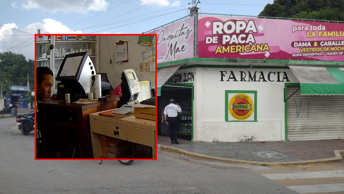 El ladrón huyó con el dinero en efectivo de la farmacia