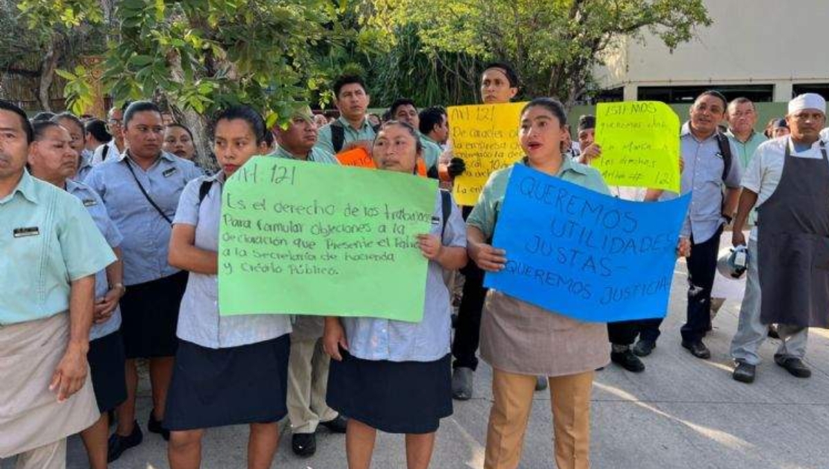 Este año, en Quintana Roo se atendieron 30 manifestaciones por parte de empleados que no recibieron la compensación económica por parte de sus patrones. Este año, en Quintana Roo se atendieron 30 manifestaciones por parte de empleados que no recibieron la compensación económica por parte de sus patrones.