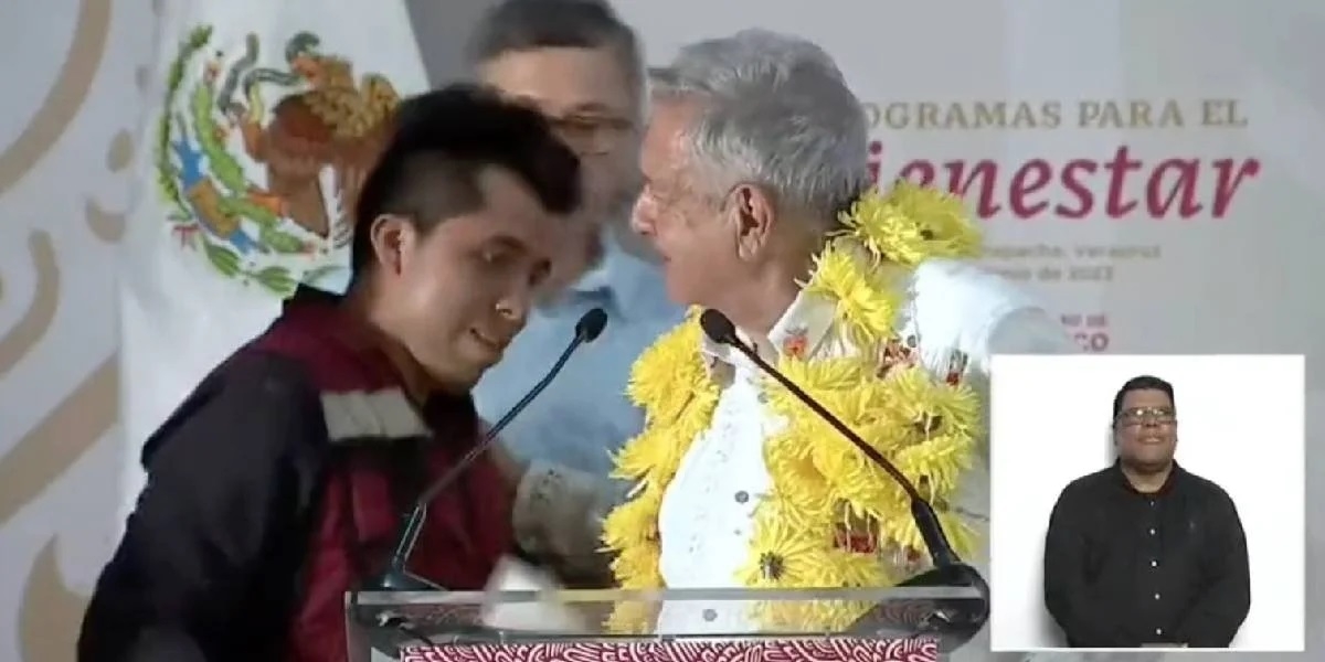 Joven le pide al presidente AMLO que apoye a Adán Augusto