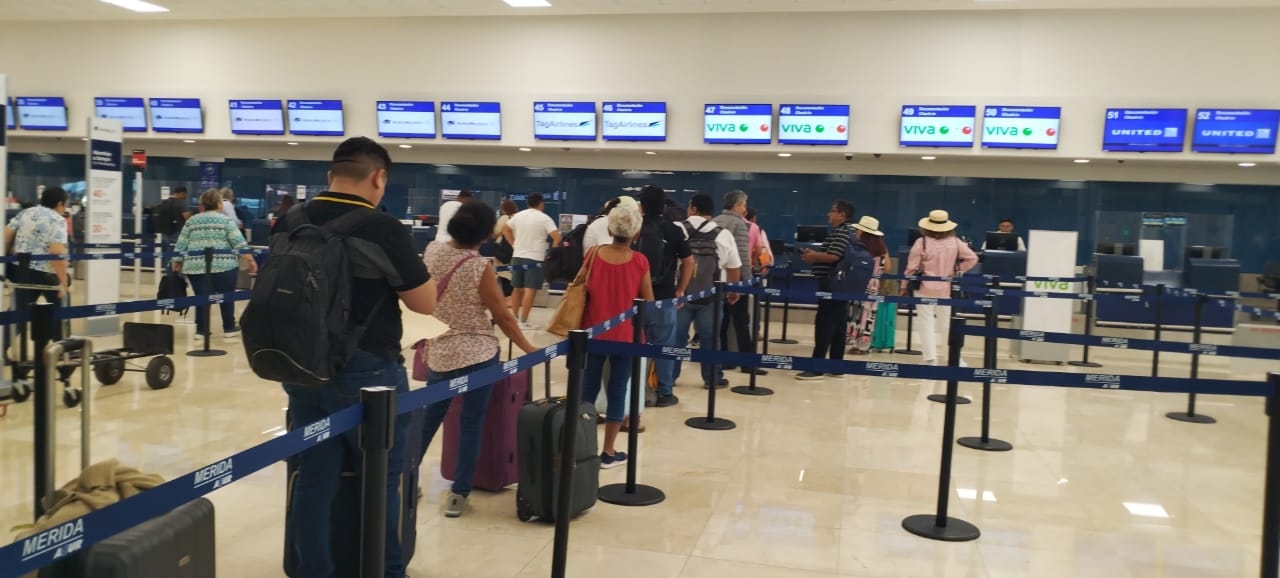 Se registra gran movilidad en vuelos en el aeropuerto de Mérida Se registra gran movilidad en vuelos en el aeropuerto de Mérida