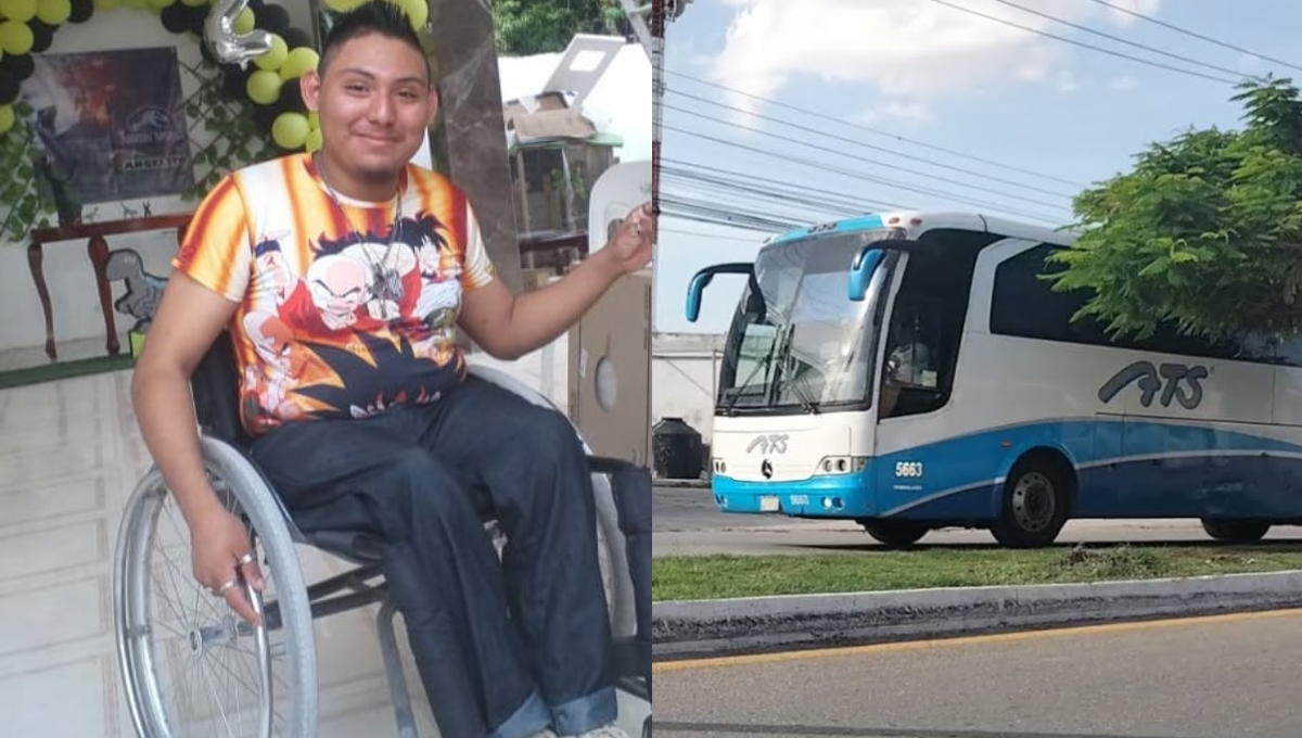 El joven originario de Seybaplaya padece de discapacidad motriz y auditiva