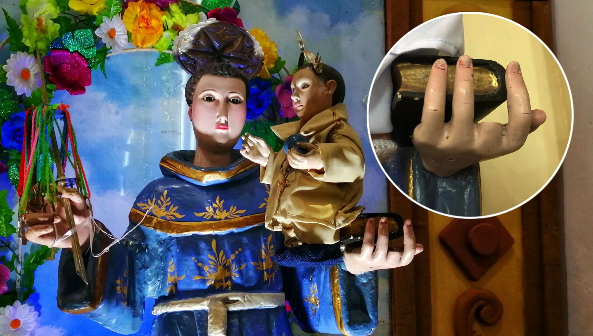 Al principio este mártir franciscano no era el patrono de la comunidad y ese honor correspondía a San Juan Evangelista Al principio este mártir franciscano no era el patrono de la comunidad y ese honor correspondía a San Juan Evangelista