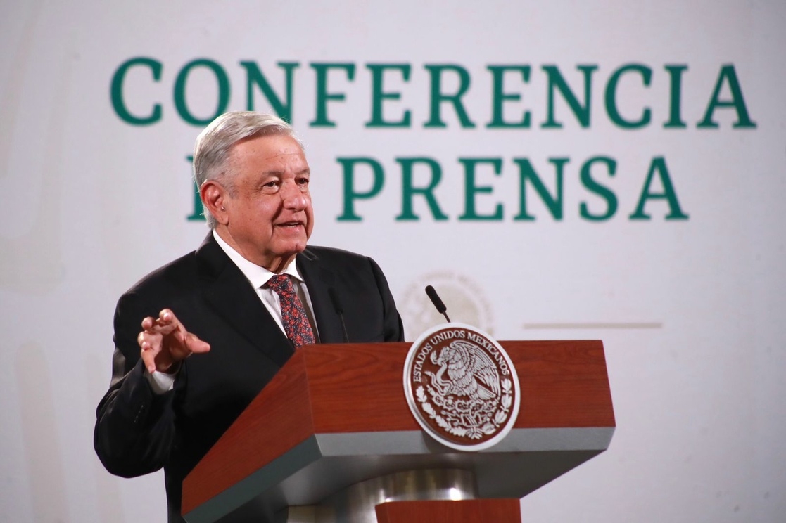 Presidente AMLO en conferencia de prensa