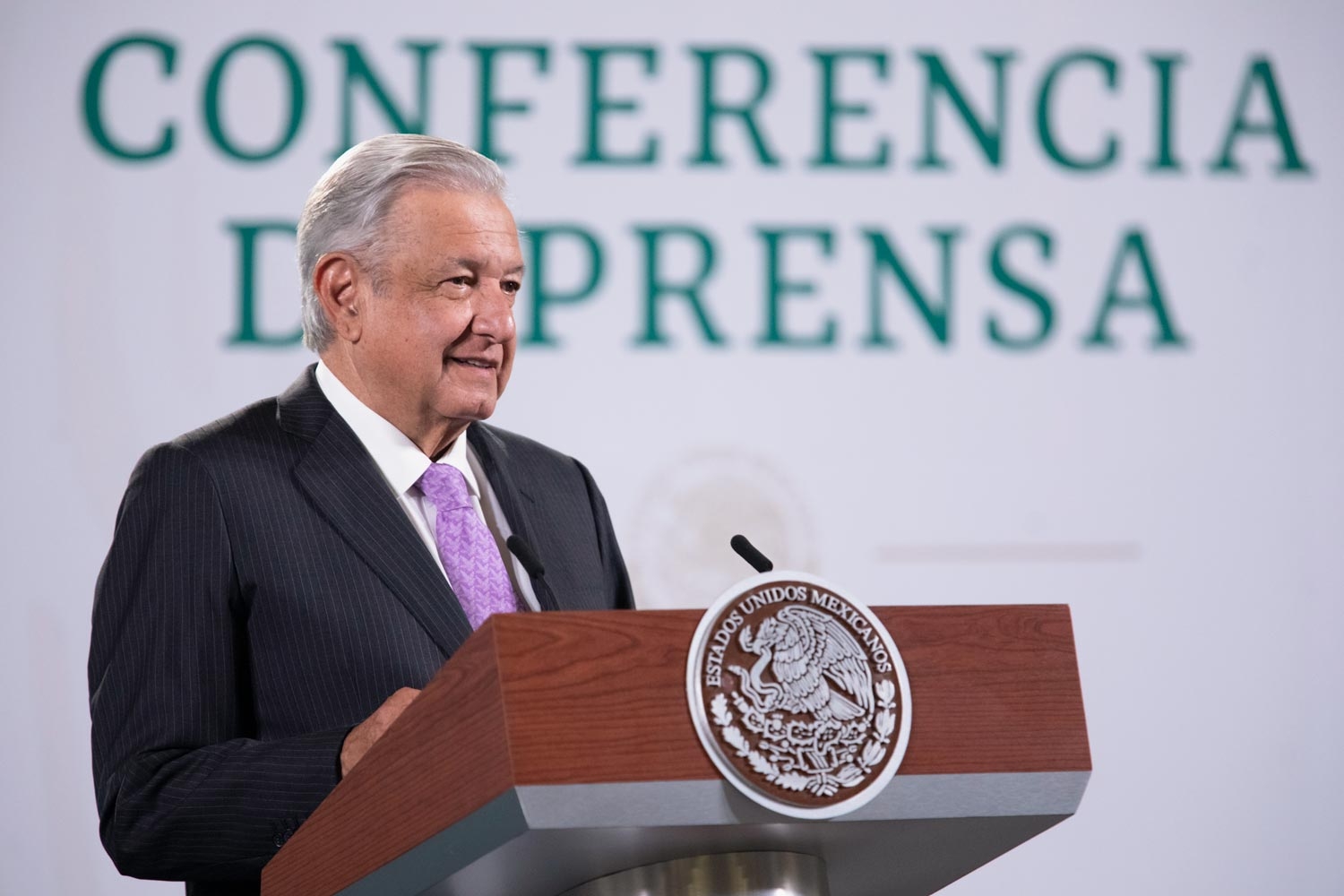 Presidente AMLO en conferencia de prensa