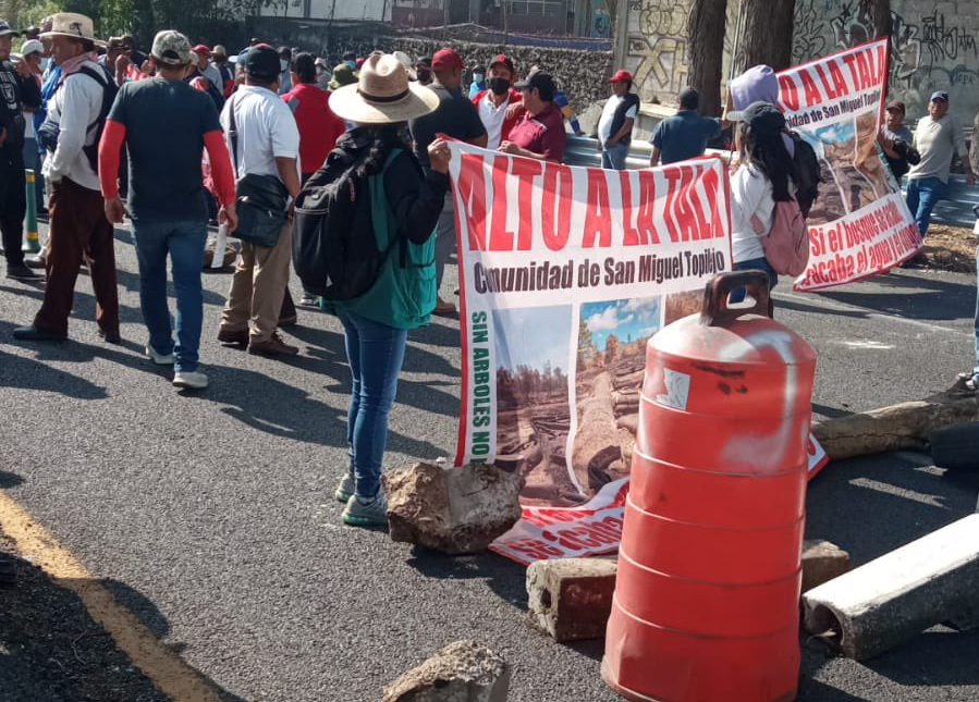 El bloqueo duró varias horas